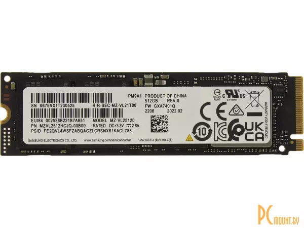 SSD 512GB Samsung MZVL2512HCJQ-00B00 M.2 2280