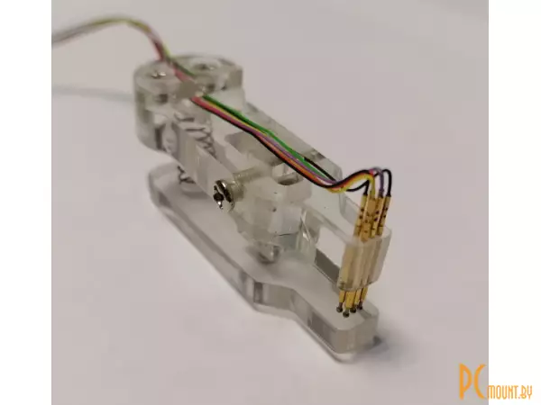 Пробник подпружиненный c зажимом,PCB clip test stand, double row, pin spacing: 1.27mm, number of pins per row: 3P,  wire length: 700mm OK line