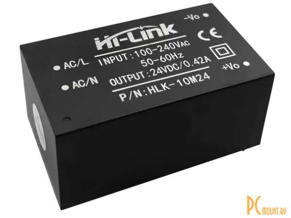 HLK-10M24 Hi-Link AC-DC преобразователь напряжения стабилизированный 220V to 24V 10W 420MA