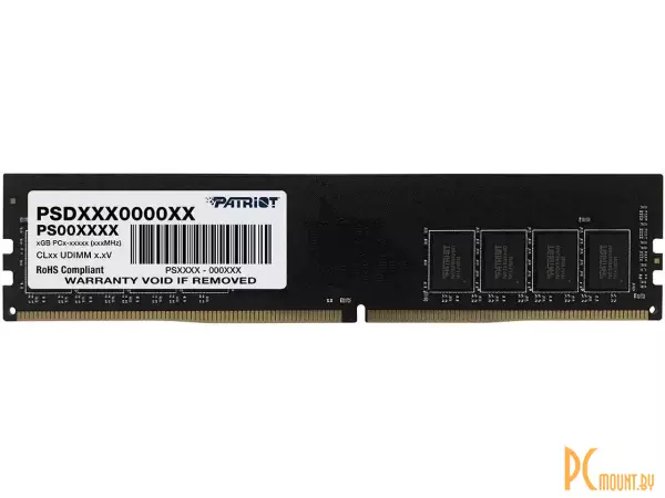 Память оперативная DDR4, 8GB, PC25600 (3200MHz), Patriot PSD48G32002