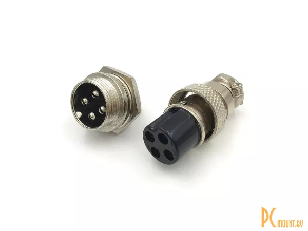 GX12-4 pin Разъем plug + socket