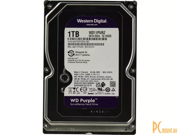 Жесткий диск 1TB WD WD11PURZ SATA-III