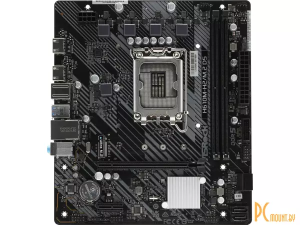 MB ASRock H610M-H2/M.2 Soc-1700 (H610) PCI-Ex16 PCI-Ex1 2xDDR5 5600MHz 2xHDMI mATX RTL D5