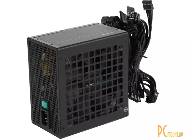 бП Deepcool 600W PF600 (R-PF600D-HA0B-EU) (ATX 2.4 600W, PWM 120mm fan, 80 PLUS, Active PFC) RET