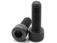 Винт M5x14 цилиндрическая головка под шестигранник, 12.9 сталь, черный, DIN912, ISO4762, ISO12475, 1шт.