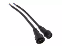 2pin BP L=40 D=21.5mm 2*0.75mm2 Разъем цилиндрический герметичный, черный