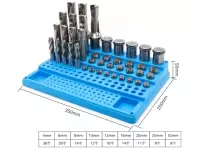 Подставка-органайзер для фрез и инструмента 4-32мм, 144 места